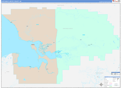 Northwest Arctic Borough (County) ColorCast Wall Map